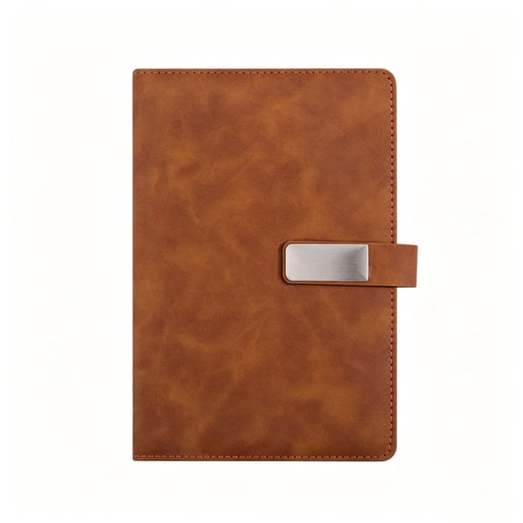 A5 Soft Cover Notebook Buckle Journal Thickened High Appearance Business Notebook Brown