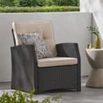 thumbnail image 4 of Outdoor Relaxation Single Sofa with Comfortable Cushions for Patio Garden Deck Lounging, 4 of 9