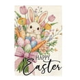 thumbnail image 1 of Home Decor Easter Outdoor Garden Flag Bunny Pattern Printed Polyester Flag, 1 of 1