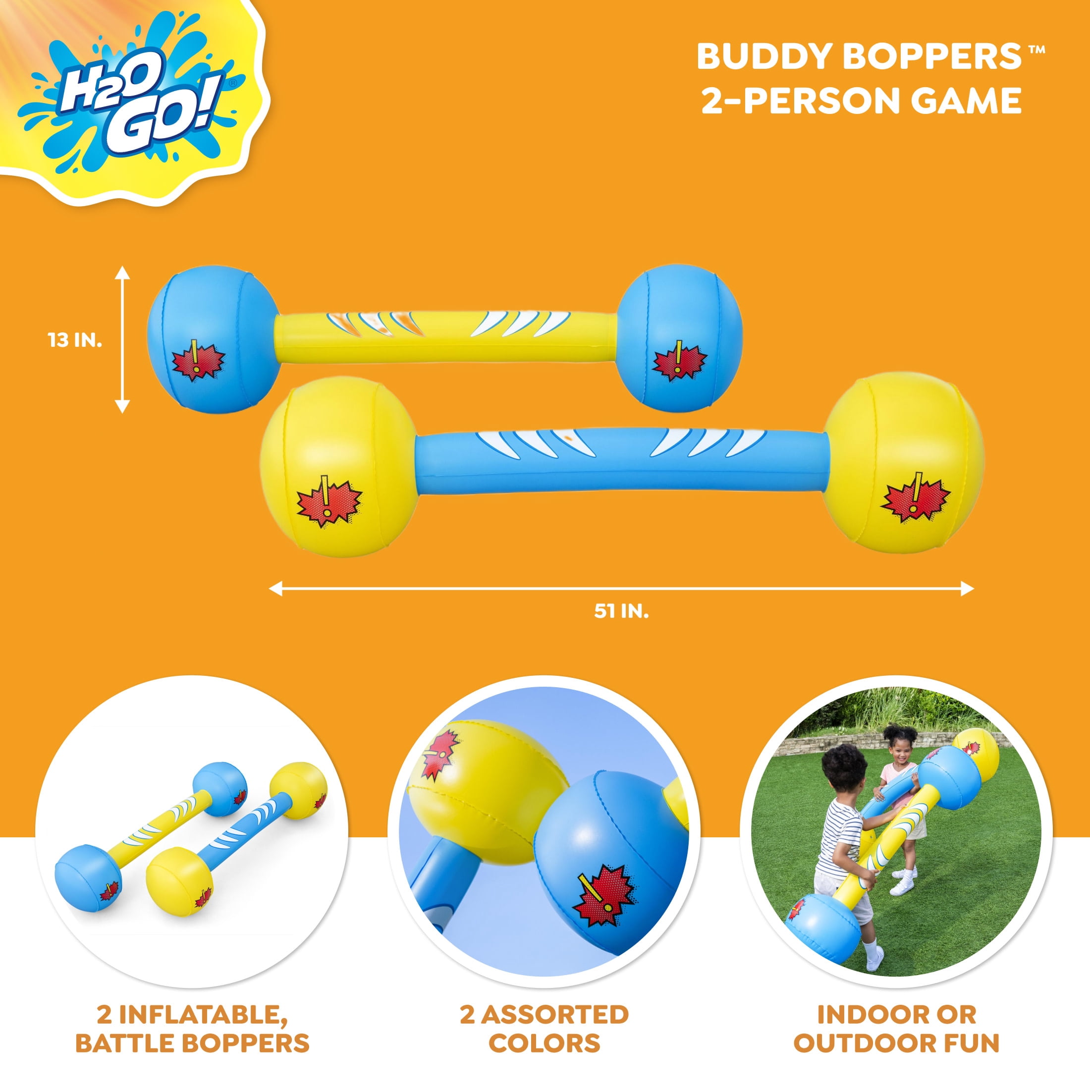 H2OGO! Buddy Boppers 2-Person Inflatable Game