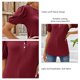 thumbnail image 5 of Top con mangas abullonadas,Camiseta con mangas abullonadas, Camiseta con cuello redondo, Top informal con cuello redondo, Los mejores materiales, 5 of 6