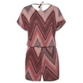 thumbnail image 4 of LASCANA Women's Chevron Print Romper, 4 of 5