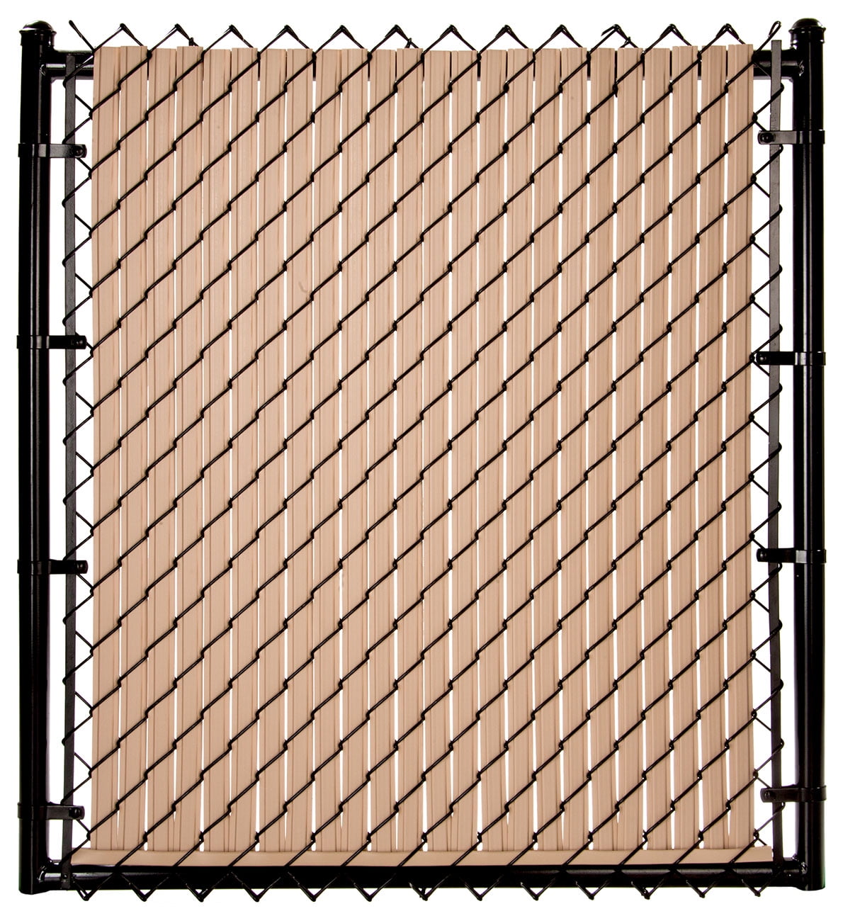 Maximum Privacy Beige SoliTube Slats™ for 4ft Chain Link Fence
