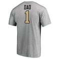 thumbnail image 3 of Men's Heathered Gray Army Black Knights #1 Dad T-Shirt, 3 of 3