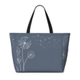 thumbnail image 2 of Honeii White Dandelion for Tote Bag with Adjustable Strap,Beach Bag, Waterproof Sandproof Beach Tote Bag, Large Capacity Foldable Beach Bags, 2 of 7