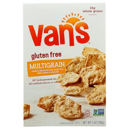 Van&amp;#39;S Natural Foods Gluten Free Crackers Multi Grain, 5 Oz