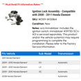 thumbnail image 2 of Ignition Lock Assembly - Compatible with 2008 - 2011 Honda Element 2009 2010, 2 of 2