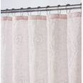 thumbnail image 2 of Dainty Home Stella 3D Floral Chenille Embroidered Solid Sheer 70" x 72" Shower Curtain in Blush, 2 of 2