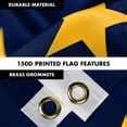 thumbnail image 4 of G128 Combo Pack: 6 Feet Tangle Free Spinning Flagpole (Silver) Alaska AK State Flag 3x5 ft Printed 150D Brass Grommets (Flag Included) Aluminum Flag Pole, 4 of 8