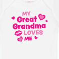 thumbnail image 4 of Inktastic Valentine's Day My Great Grandma Loves Me Hearts and Lips Boys or Girls Baby Bodysuit, 4 of 5