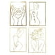 thumbnail image 2 of Naiovety Decoración de pared, colgante colgante, esculturas de hierro, decoraciones modernas para el hogar de una sola línea, accesorios para Decoración del hogar C&amp;gt;40*28, 2 of 6