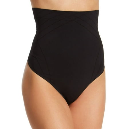 

Women s Self Expressions SES079 Feel Good Fashion High Waisted Thong (Black XL)
