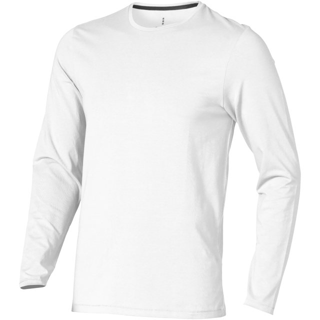 Elevate - Camiseta modelo Ponoka de manga larga para hombre (Blanco)