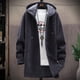 thumbnail image 3 of Cárdigan de punto coreano para hombre de otoño e invierno más suéter acolchado de terciopelo suéter de abrigo largo de moda, 3 of 5