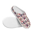 thumbnail image 3 of Lsque Skull Guitar record lips Pattern Womens Comfort Cotton on Scuff With Memory Foam and Anti-skid Sole Slipper-37/38, 3 of 7