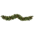 thumbnail image 5 of Nearly Natural 6ft Christmas Artificial Garland w/50 Clear LED Light, 5 of 5