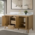 thumbnail image 3 of Vanity Art 60” Single Sink Bathroom Vanity Cabinet with Engineered Marble Countertop, 3 of 6