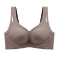 thumbnail image 7 of COMVALUE Womens No Underwire Bras Seamless Mesh Full Coverage Wireless Bra Push Up Bralette Comfortable (Coffee, M), 7 of 7