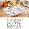 thumbnail image 6 of Colorful Leaf Bird Placemats Set of 4 Spring Summer Animal Painting Tree Place Mats Indoor Wipeable Table Mats Washable Cloth Dining Table Placemats for Kitchen Holiday Party Home Decor 13x19 Inch, 6 of 9