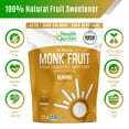 thumbnail image 2 of Health Garden Keto Certified, All Natural Monk Fruit Sugar Substitute Sweetener, 3 lbs, 2 of 11