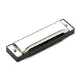 thumbnail image 4 of EXHUMKY Exhumky Blues Harmonica Silver Stainless Steel Ergonomic Design for Music Use, 4 of 5
