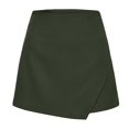 thumbnail image 7 of Only Moment 2026 Active Skirts for Women Polyurethane Fiber Solid High Waisted Golf Skort Stretchy Athletic Skirts for Running Workout Gym Plus Size Skorts for Curvy Wowomen Green,S, 7 of 7