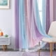 thumbnail image 4 of Cortinas XiDi Rainbow Pink Purple de doble capa opacas, 4 of 8