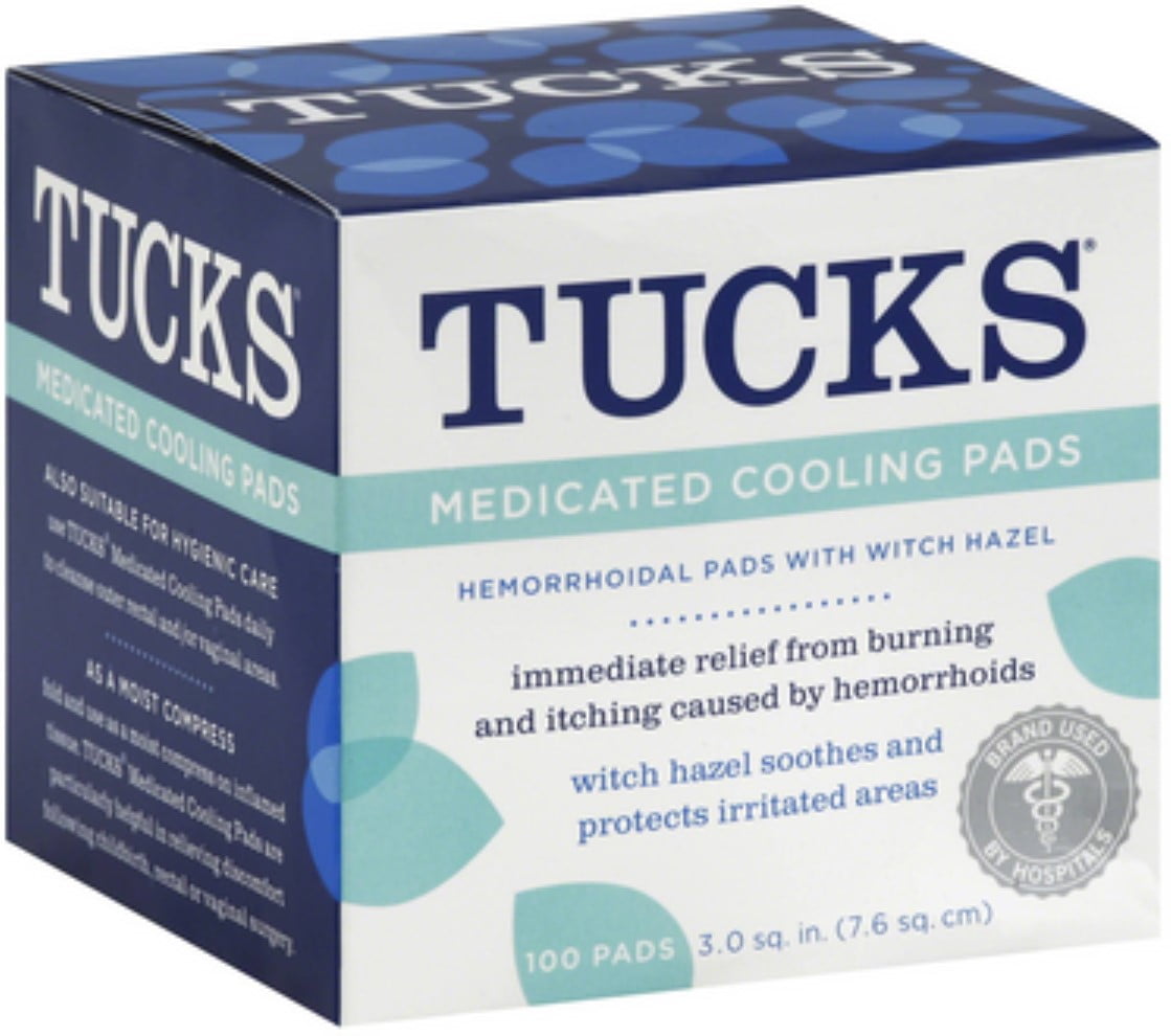 TUCKS Medicated Cooling Pads 100 Each (Pack of 3)