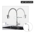 thumbnail image 4 of Stoneway 18.7'' Kitchen Faucet Spray Water Column Sprayer Stream Spout Sink Faucet 360° Rotation Bathroom Kitchen Faucet Water Tap, Two Modes of One-button Switching, 4 of 8