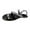 Black, variant on OAVQHLG3B Dress Sandals for Women Women's Casual Vacation Outer Wear Rhinestone Set Toe Flat Beach Sandals