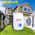 thumbnail image 3 of Elbourn Ultrasonic Pest Repeller 6 Pack, Electronic Mice Rodent Repellent Indoor Home Pest Control for Roaches Ants Spiders Insect, 3 of 8