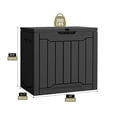 thumbnail image 6 of Dextrus 31 Gallon Resin Outdoor Storage Box, Waterproof Lockable Deck Box for Patio, Garden, Pool Supplies and Package Delivery, Outdoor Organizer, Black, 6 of 10