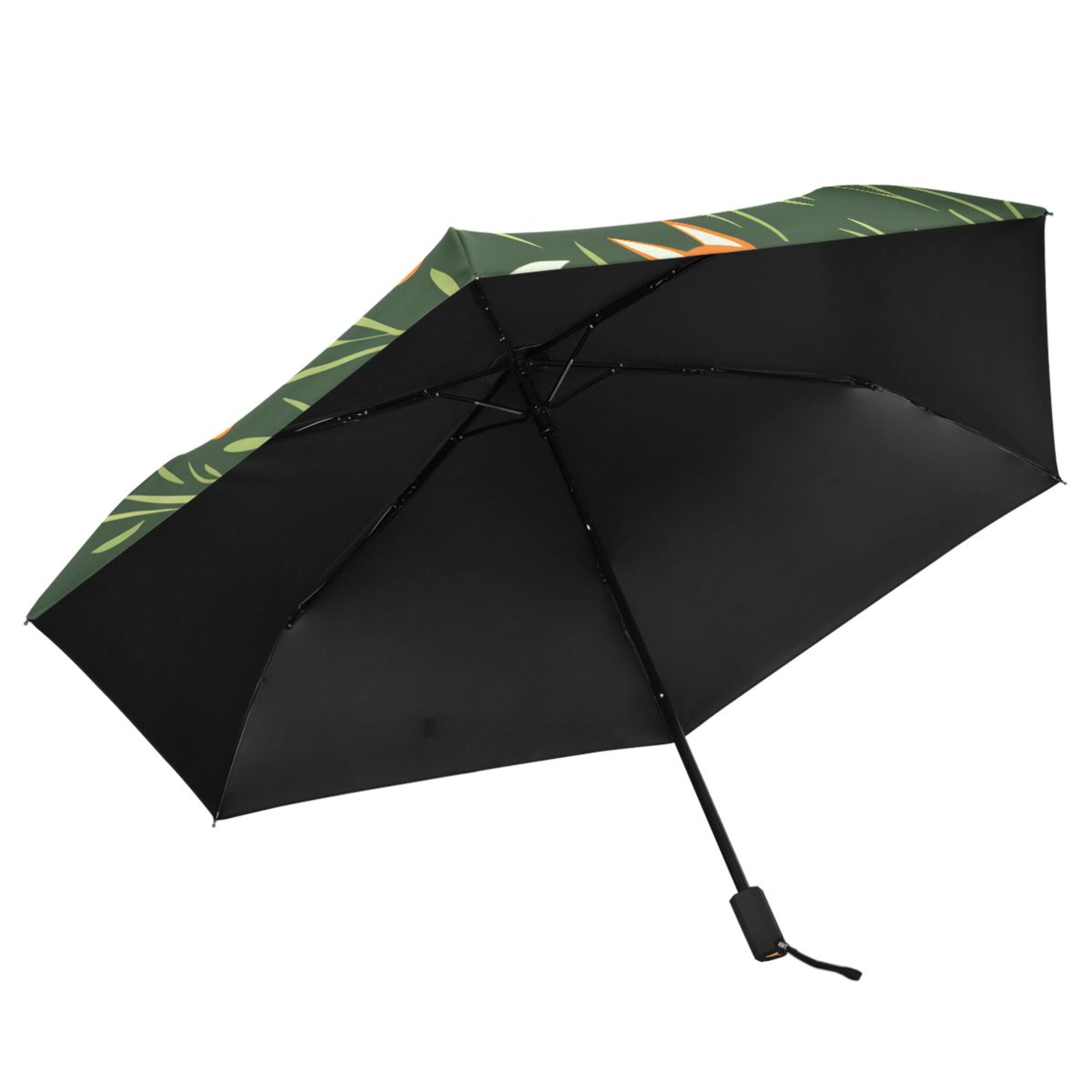 ALAZA Cartoon Foxes UPF 50+ Compact Folding Umbrella for Rain Travel Umbrella Packable