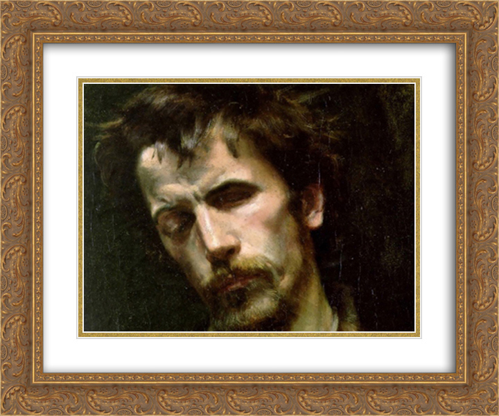 Charles Goldie 2x Matted 24x20 Gold Ornate Framed Art Print 'The blind