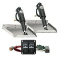 thumbnail image 2 of Lenco 15102-104 12V Standard Finish 12" x 12" Edge Mount Electric Trim Tab Kit with 122 Switch for Boat Size 17'-30', 2 of 2