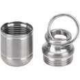 thumbnail image 2 of shiyou-Small Pocket Pill Box, Portable Titanium Alloy Medicine Holder Waterproof Warehouse Mini Pill Storage Bottle, 2 of 4