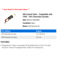 thumbnail image 2 of Idle Control Valve - Compatible with 1990 - 1991 Chevy Corvette, 2 of 2