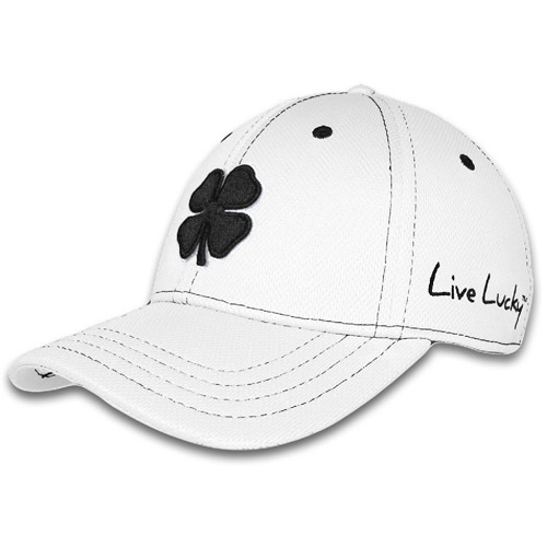 Black Clover Premium 1 Golf Hat, White 
