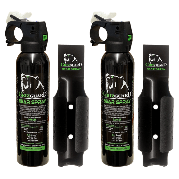 UDAP 260GG2 Griz Guard Bear Spray Double Pack with Holster - 9.2 oz.