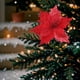 thumbnail image 4 of Festive Glittered Poinsettia Ornament Set, Christmas Tree Decorations, Holiday Floral Arrangements, Party & Home Decor Accessories for Seasonal Celebrations and Festive Events, 4 of 6
