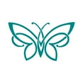 thumbnail image 1 of Unique Butterfly Vinyl Transfer Sticker Decal for Laptop/Car/Truck/Window/Bumper (Matte Turquoise, 6in x 3.5in), 1 of 1