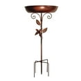 thumbnail image 2 of DAMAI Metal Bird Bath for Outdoors Garden Birdbath Bowl,40In Metal Bird Bath for Outside with 5 Prongs Base Stake,Vintage Freestanding Bird Bath for Patio Yard Lawn Decor, Durable Bird Bath, 2 of 7