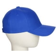 Classic Baseball Hat Custom A to Z Initial Team Letter, Blue Cap White