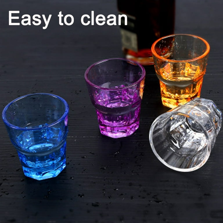 Drinking Glasses, Set Of 4, Kitchen Beverage Cups Glassware For
