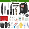 thumbnail image 4 of 47Pcs Emergency Survival Kit  EDC Gear First Aid Supplies  Portable Tactical Pouch for Hiking Camping Disaster Adventure, 4 of 9