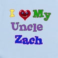 thumbnail image 2 of CafePress - I LOVE MY UNCLE ZACH Infant Bodysuit - Baby Light Bodysuit, Size Newborn - 24 Months, 2 of 4