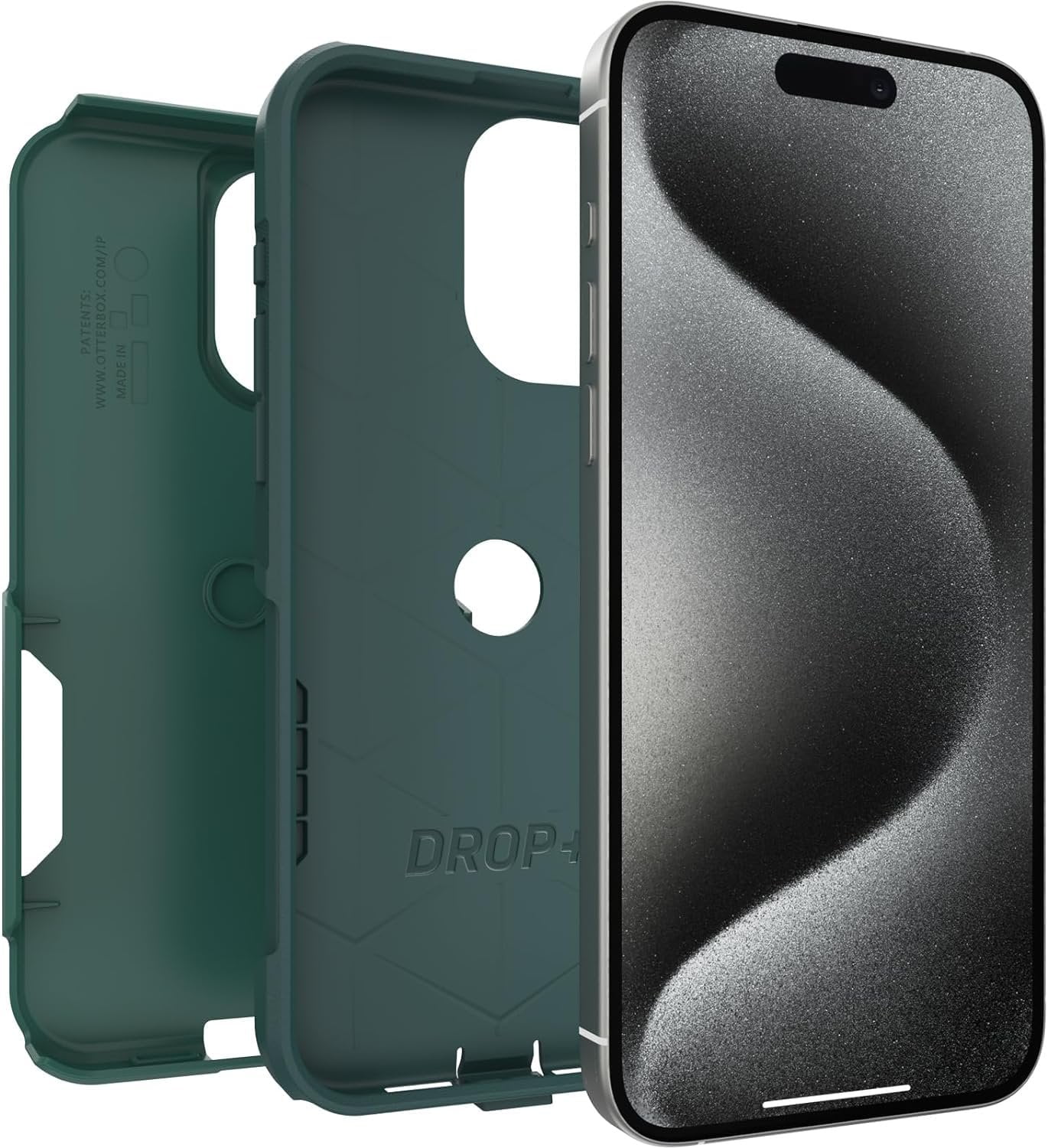 OtterBox iPhone 15 Pro Max Only - Commuter Series Case - Get Your Greens - Slim & Tough - Pocket-Friendly - with Port Protection - Non-Retail Packaging