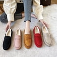 thumbnail image 3 of Zapatos de mujer de suela blanda, cálidos y planos con forro polar para otoño e invierno, de algodón, para embarazadas, de talla grande, para un solo paso, 3 of 6