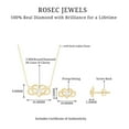 thumbnail image 5 of Rosec Jewels Infinity Heart Jewelry Set with Diamond in Gold, Natural Diamond Earring and Pendant Set for Women (0.25 CT, HI-SI Grade, April Birthstone), 10K Yellow Gold, 5 of 8