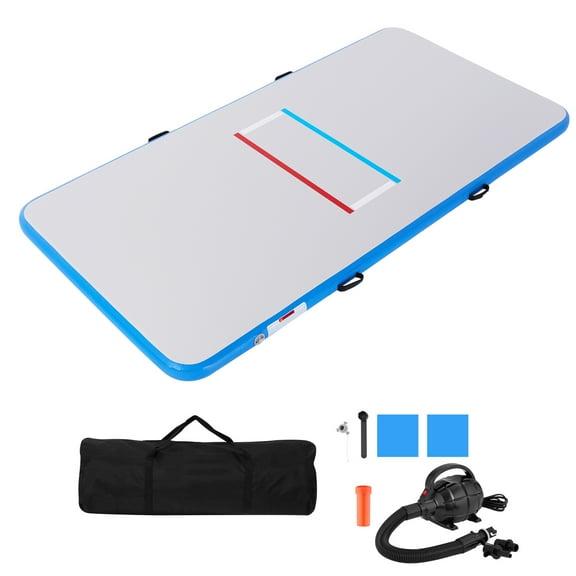 KFFKFF 10x5 ft Inflatable Wrestling Mat, Durable PVC Training Mat for Indoor and Outdoor Use, Includes 600W Air Pump, Ideal for Gymnastics, Martial Arts, Jiu Jitsu, BJJ, MMA, Judo, and Home Workouts